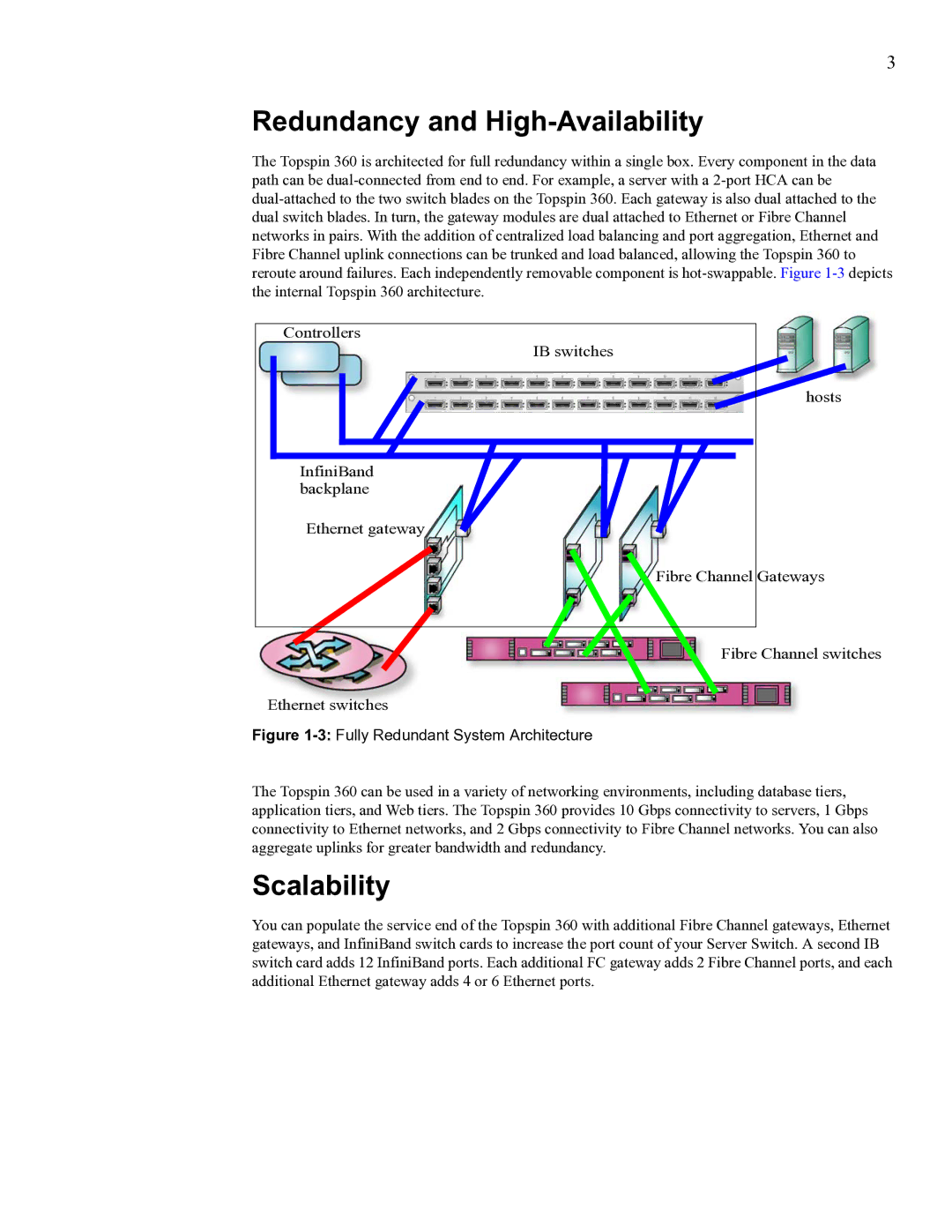 Cisco Systems SFS 3012 manual Redundancy and High-Availability, Scalability 