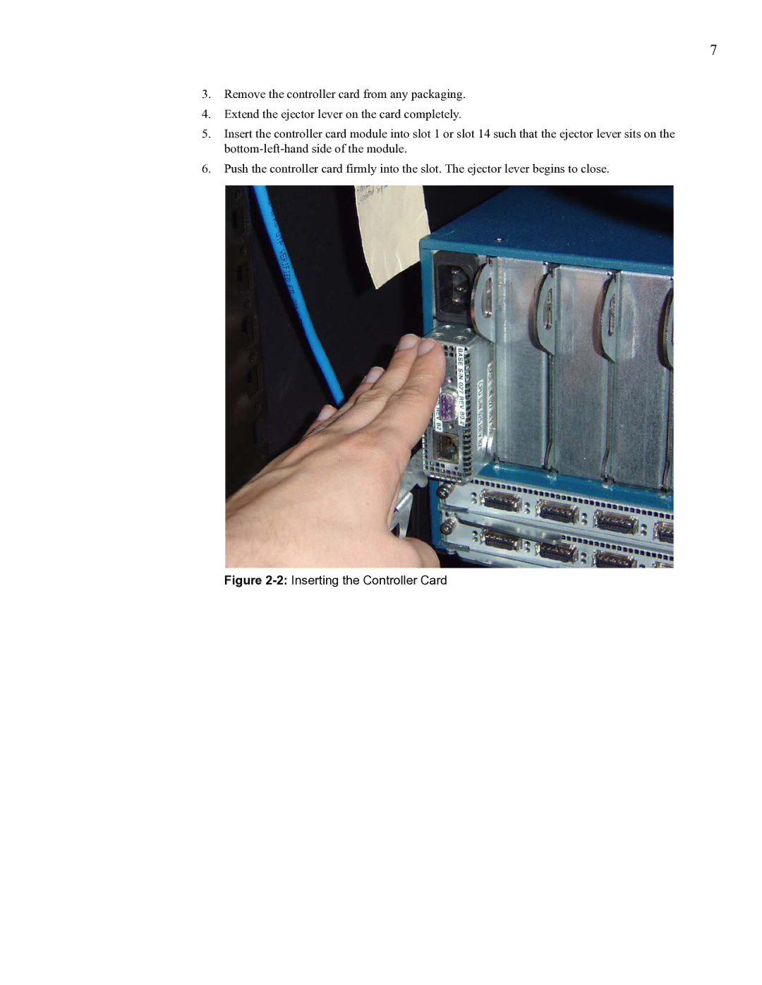 Cisco Systems SFS 3012 manual 2Inserting the Controller Card 