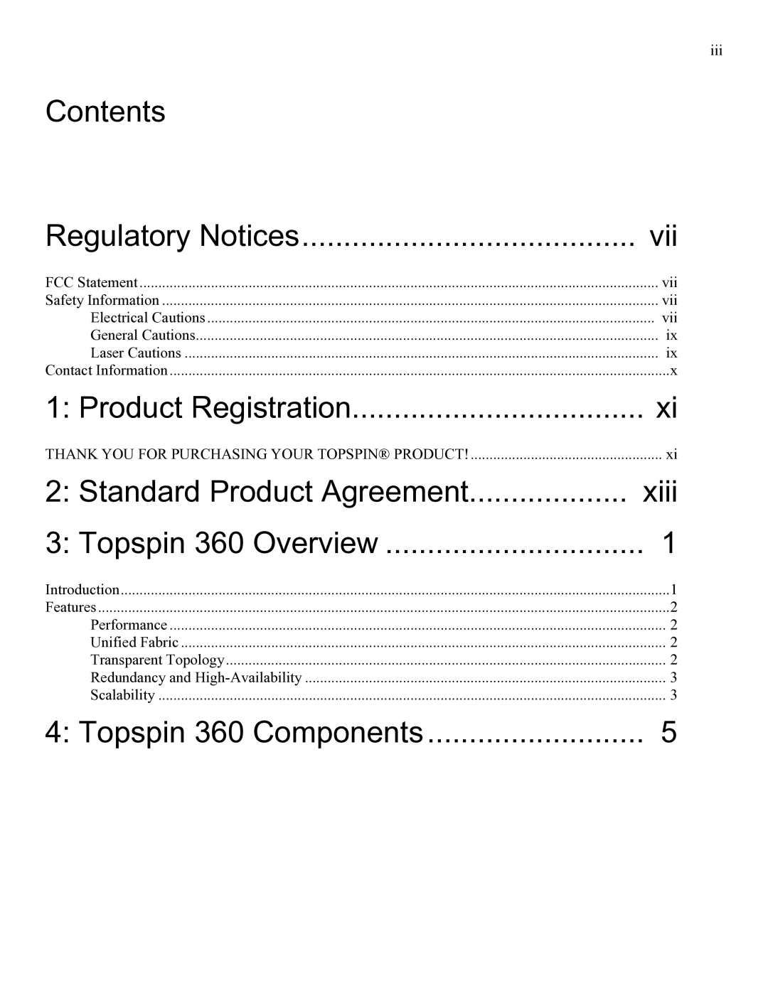 Cisco Systems SFS 3012 manual Contents Regulatory Notices Vii 