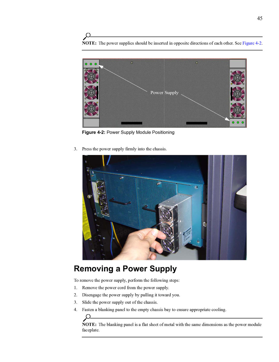 Cisco Systems SFS 3012 manual 2Power Supply Module Positioning 