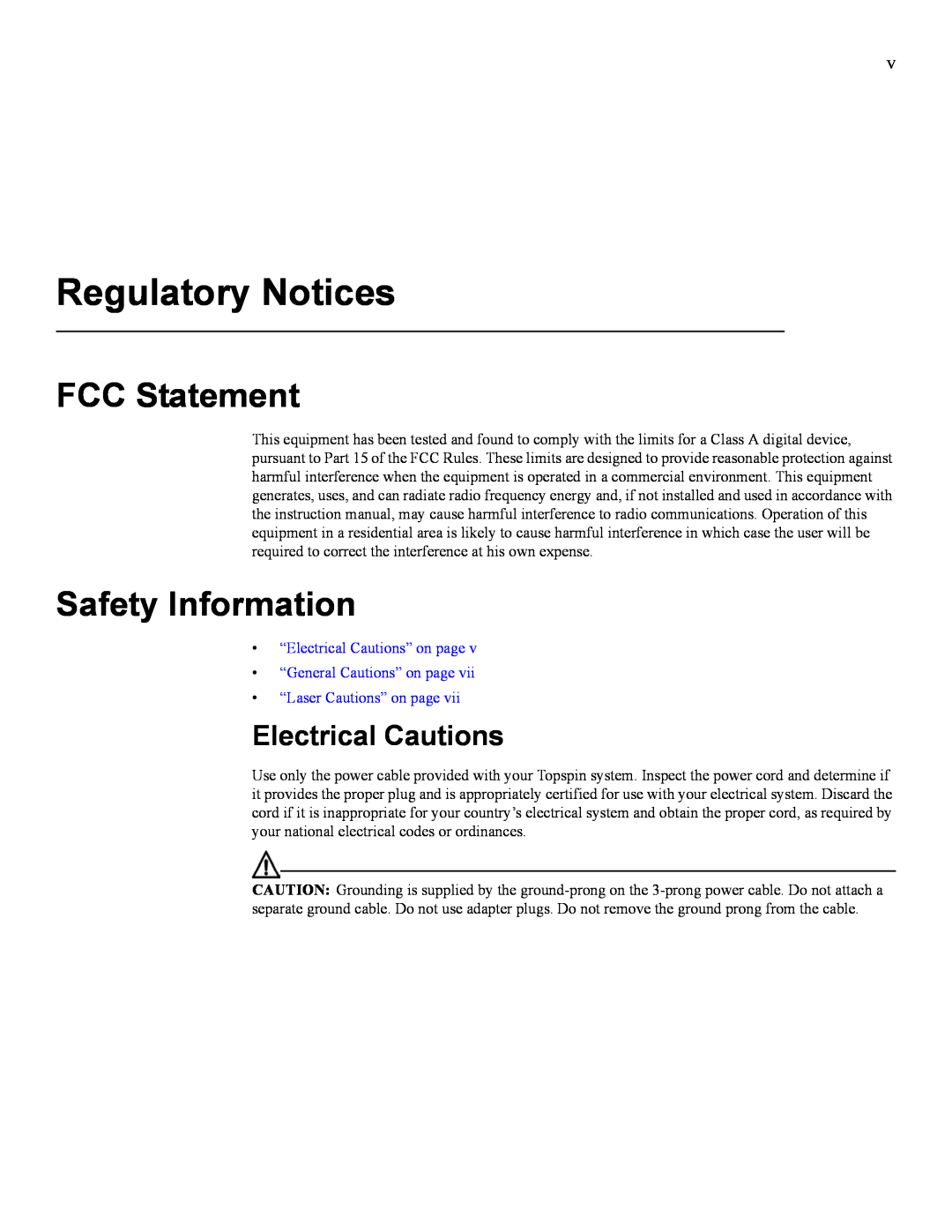 Cisco Systems SFS 3012 quick start Regulatory Notices, FCC Statement, Safety Information, Electrical Cautions 