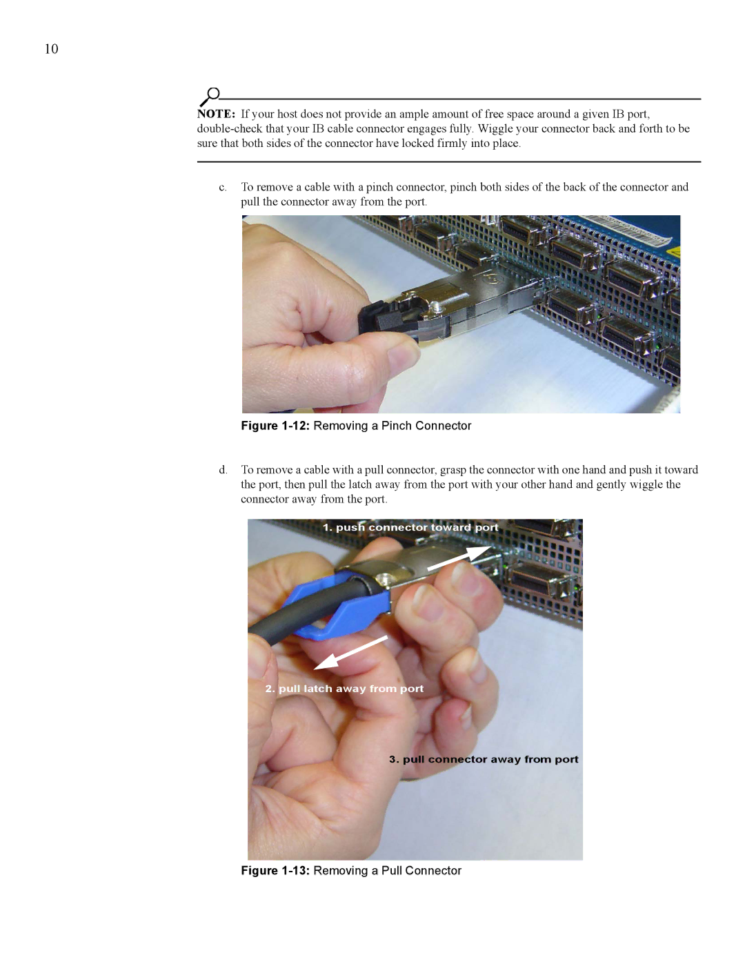 Cisco Systems SFS 7000 quick start 12Removing a Pinch Connector 