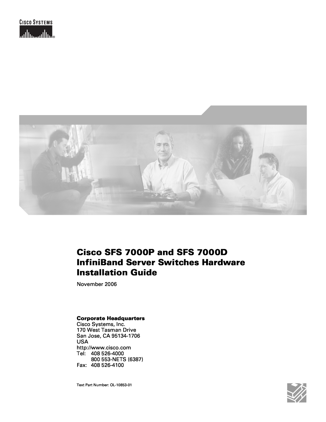 Cisco Systems manual Cisco SFS 7000P and SFS 7000D InfiniBand Server Switches Hardware, Installation Guide, November 