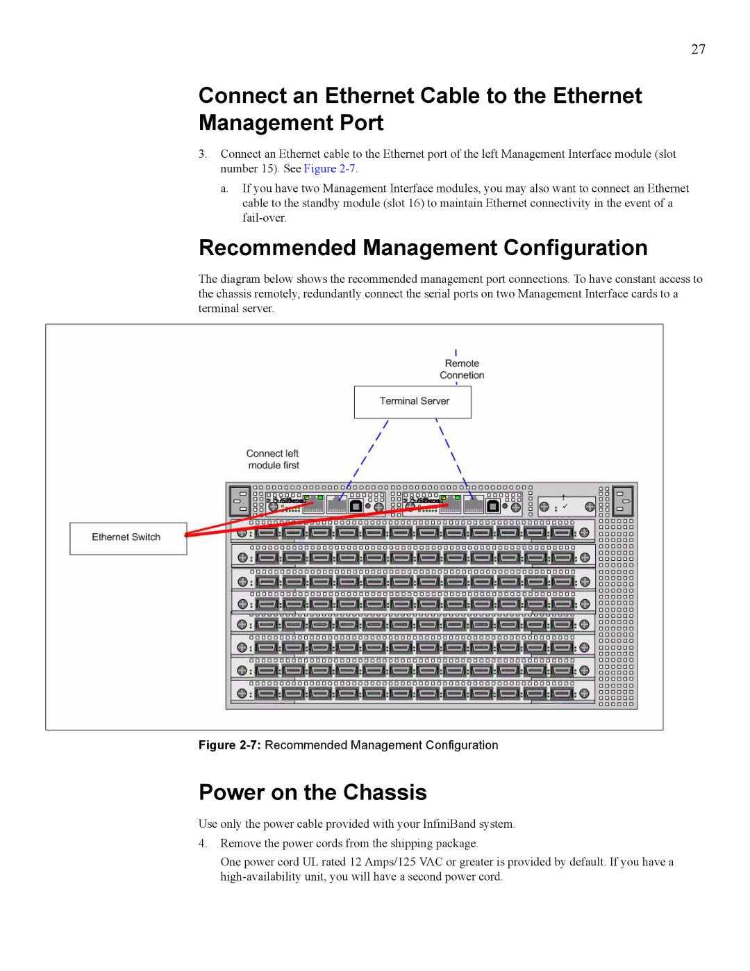 Cisco Systems SFS 7008 Connect an Ethernet Cable to the Ethernet Management Port, Recommended Management Configuration 