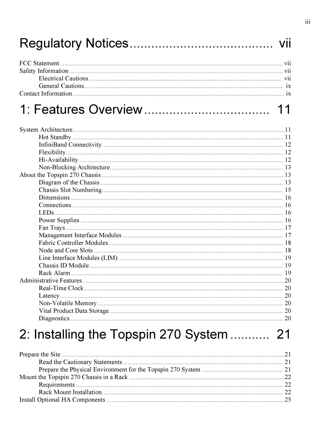 Cisco Systems SFS 7008 manual Regulatory Notices Vii 