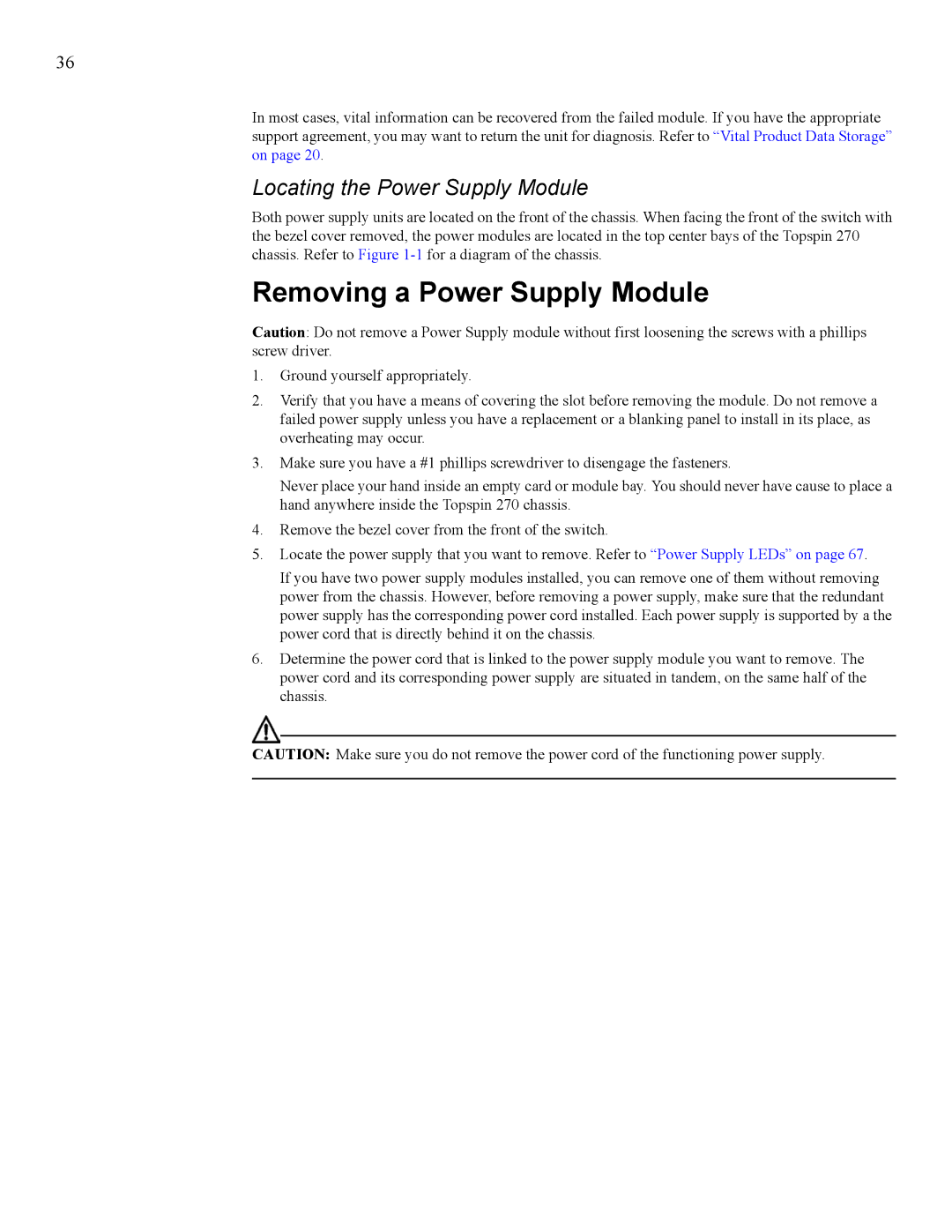 Cisco Systems SFS 7008 manual Removing a Power Supply Module, Locating the Power Supply Module 