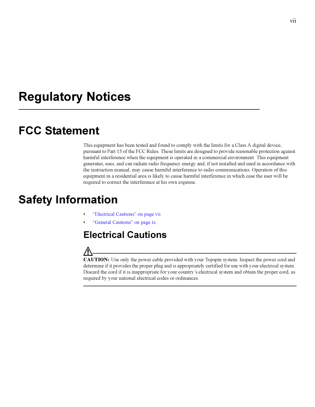 Cisco Systems SFS 7008 manual FCC Statement Safety Information, Electrical Cautions 