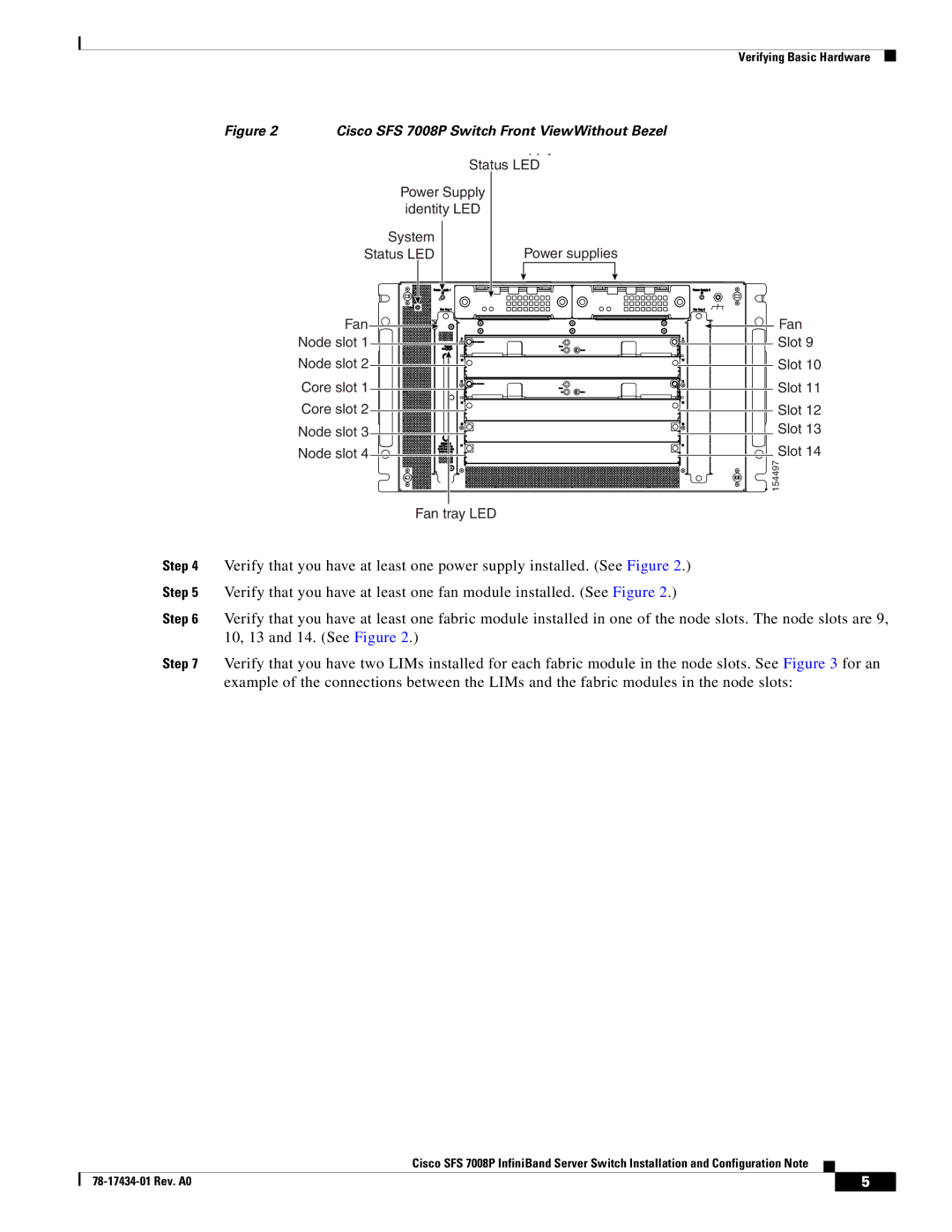 Cisco Systems manual Cisco SFS 7008P Switch Front ViewWithout Bezel 