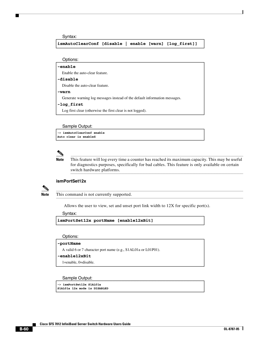 Cisco Systems SFS 7012 manual IsmPortSet12x 