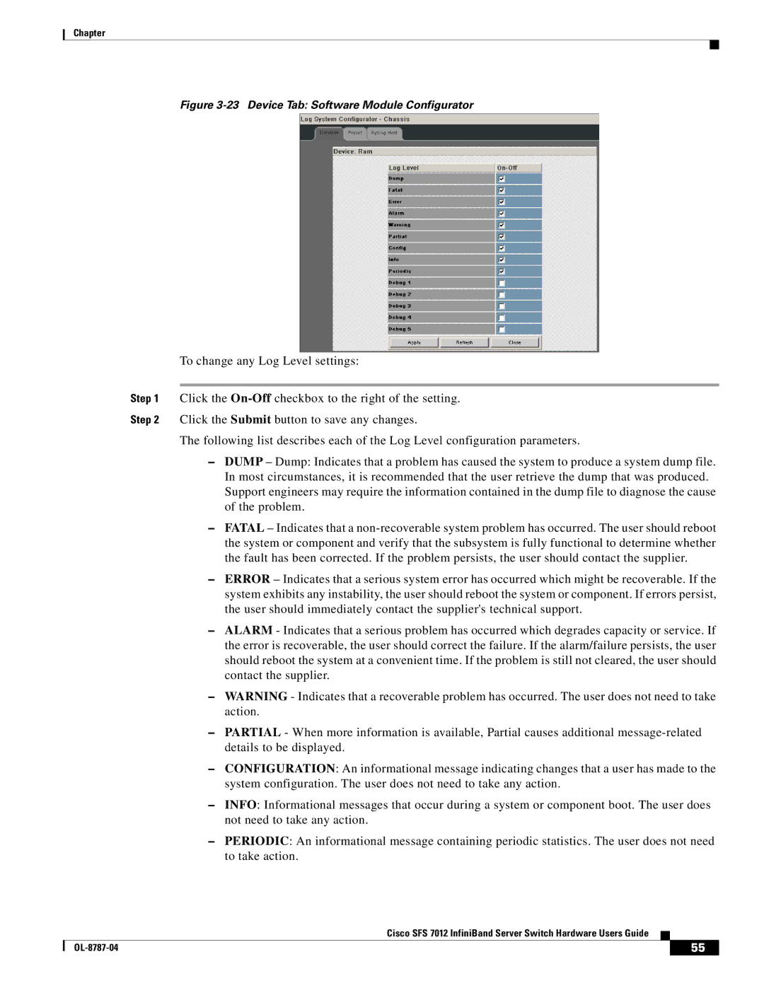 Cisco Systems SFS 7012 manual Device Tab Software Module Configurator 