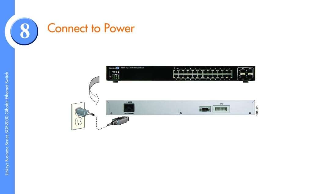 Cisco Systems SGE2000 manual Connect to Power 