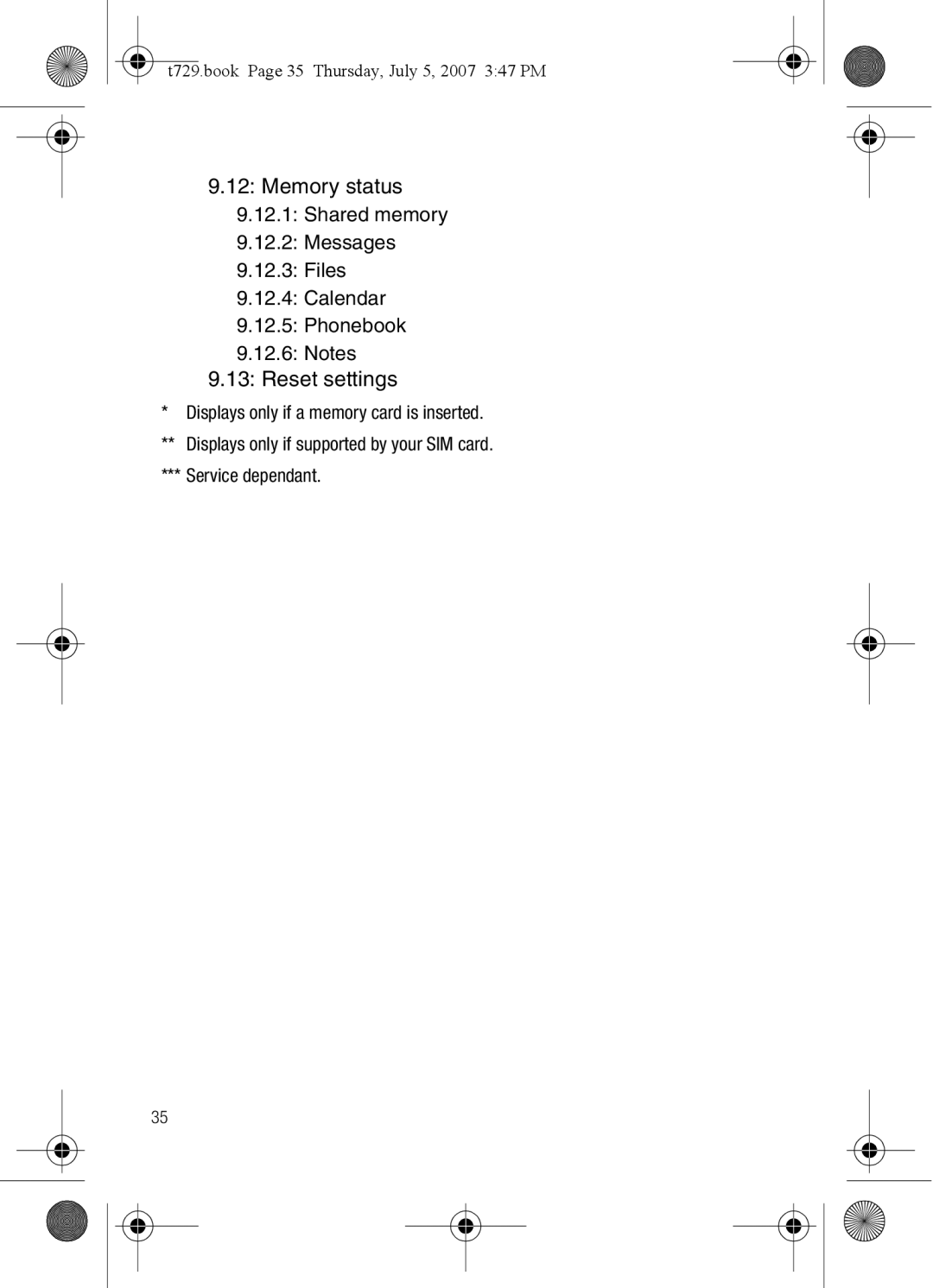 Cisco Systems SGH-Blast Series manual T729.book Page 35 Thursday, July 5, 2007 347 PM 