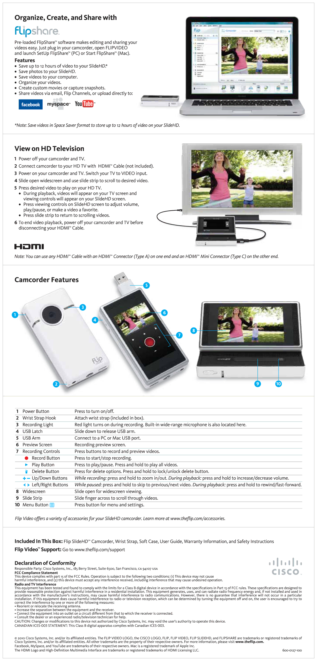 Cisco Systems SlideHD, 600-0127-100 manual 