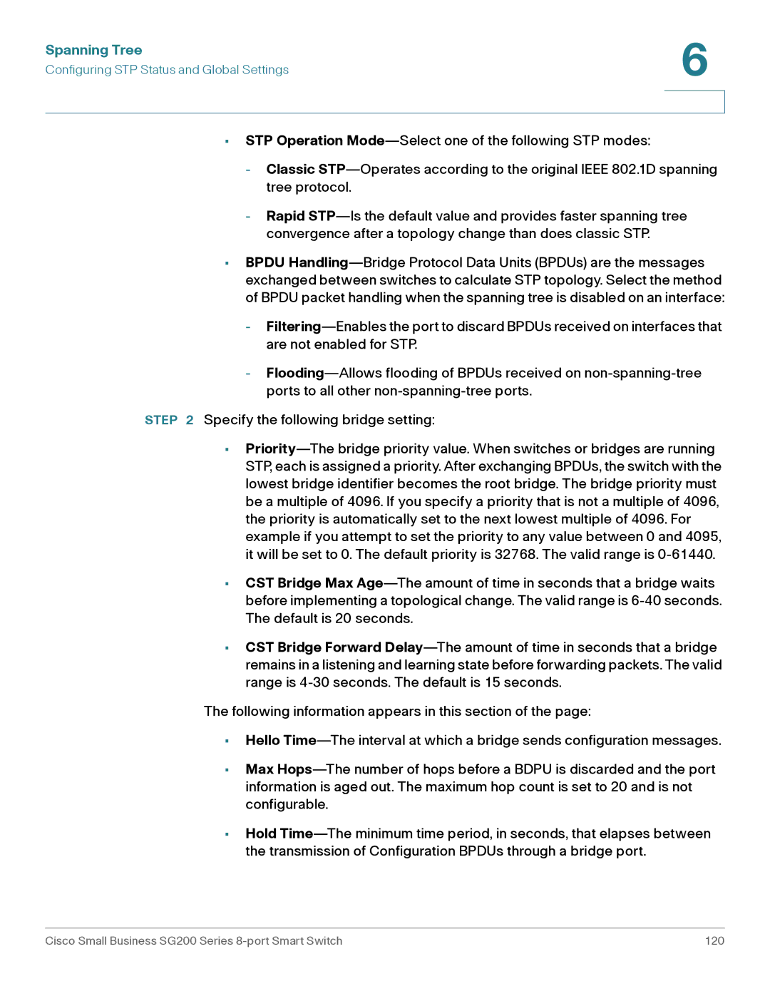 Cisco Systems SLM2008PTNA manual Cisco Small Business SG200 Series 8-port Smart Switch 120 