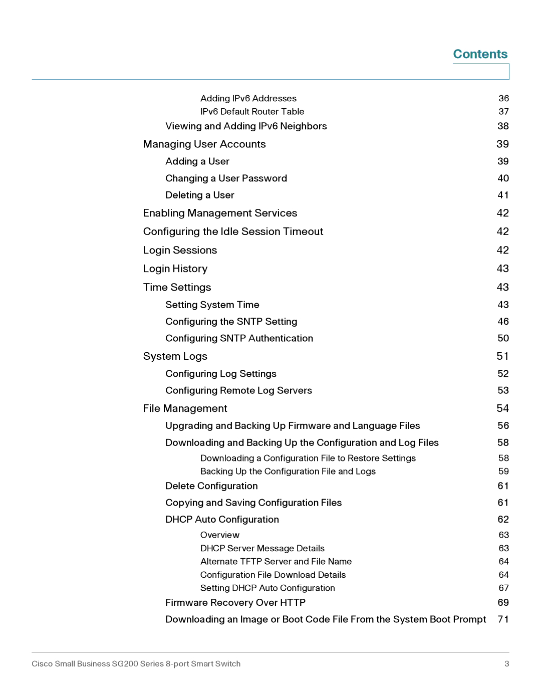 Cisco Systems SLM2008PTNA manual Managing User Accounts 