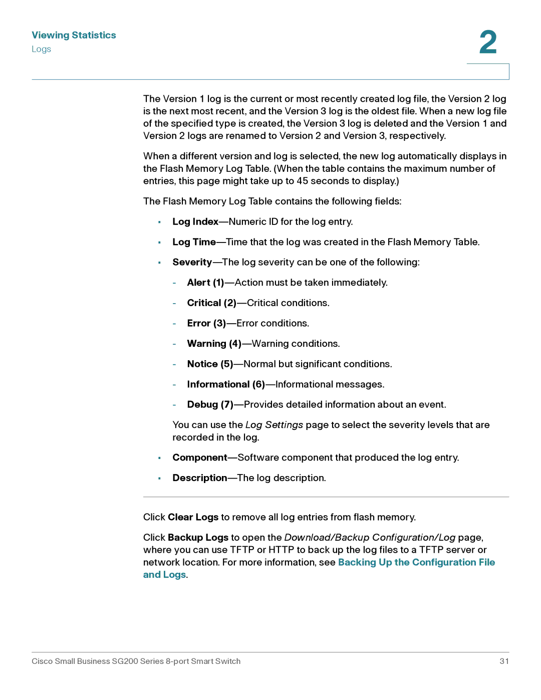 Cisco Systems SLM2008PTNA manual Viewing Statistics 