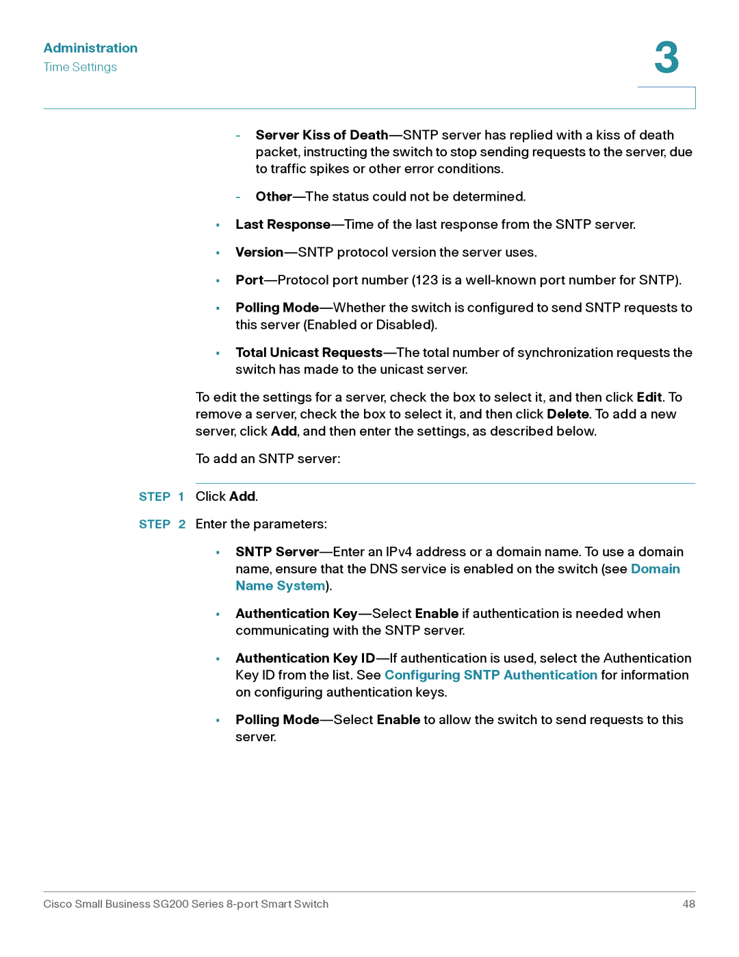 Cisco Systems SLM2008PTNA manual Click Add 