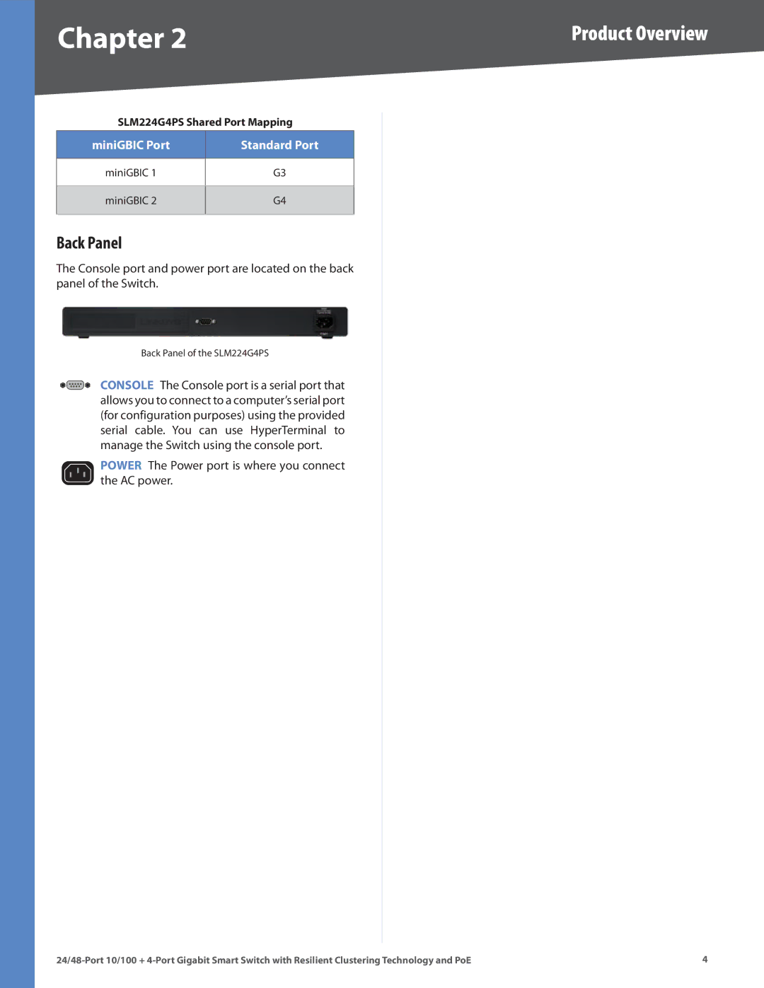 Cisco Systems SLM224G4PS, SLM248G4PS manual Product Overview 