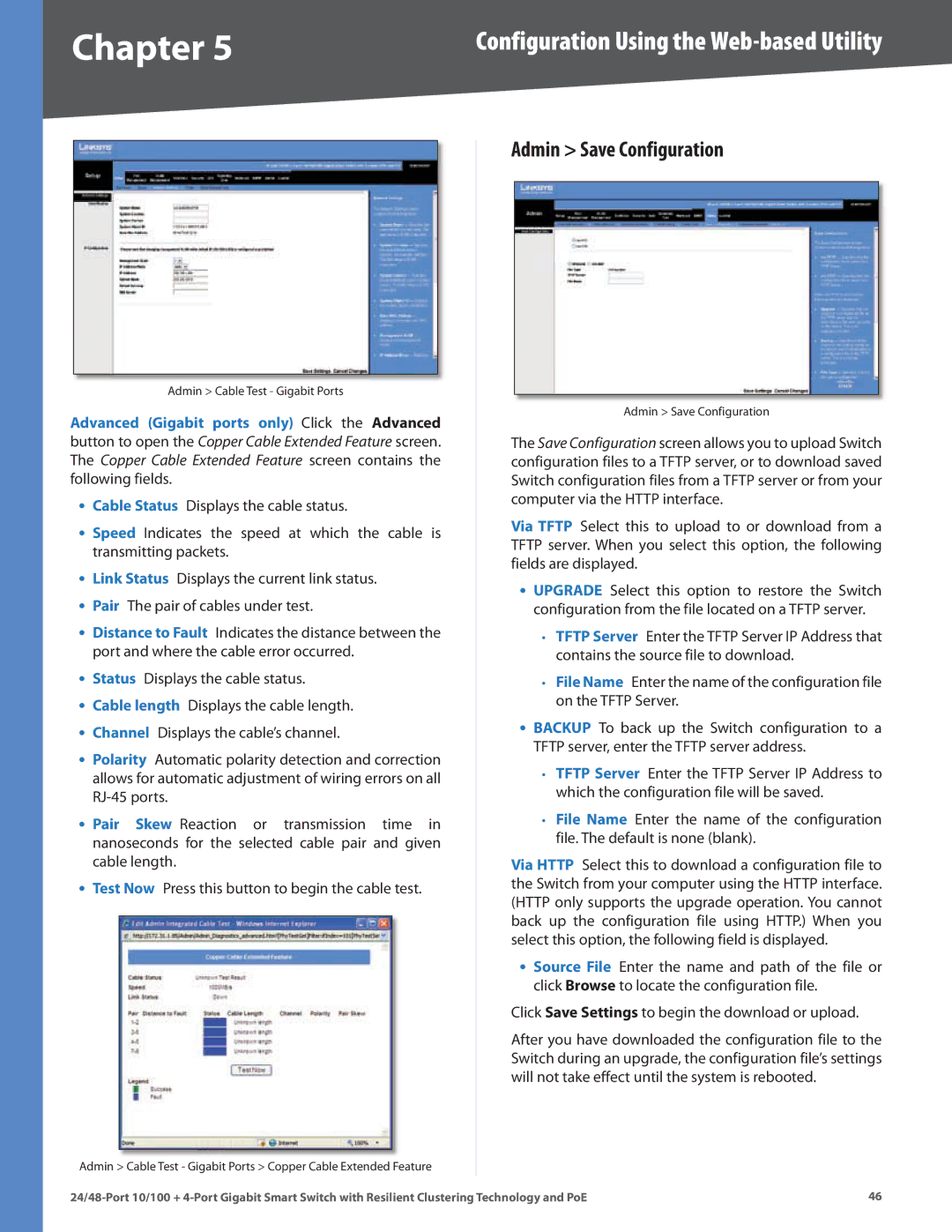 Cisco Systems SLM224G4PS, SLM248G4PS manual Admin Save Configuration 