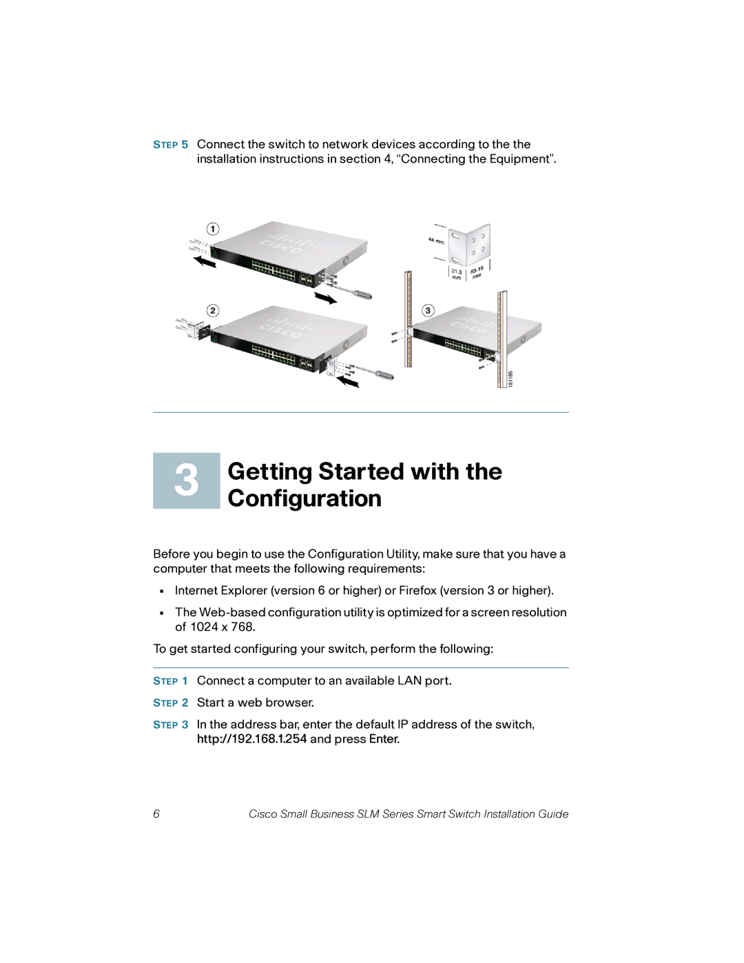 Cisco Systems SLM2048, SLM248G, SLM2024, SLM248P quick start Getting Started with, Configuration 