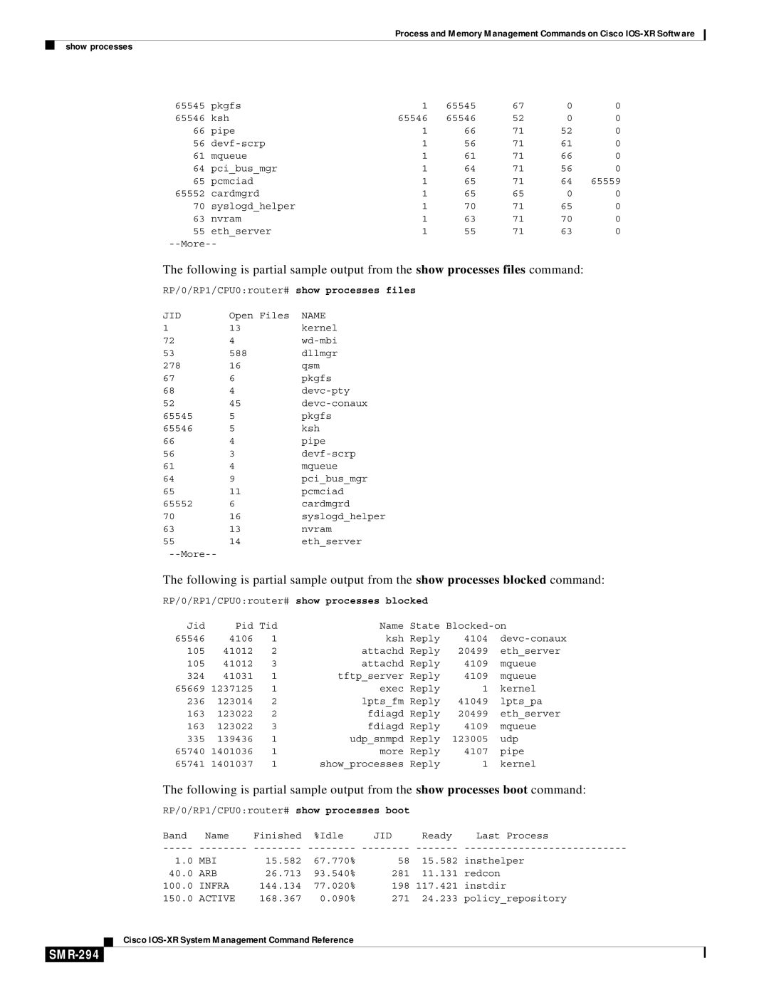 Cisco Systems SMR-273 manual SMR-294 