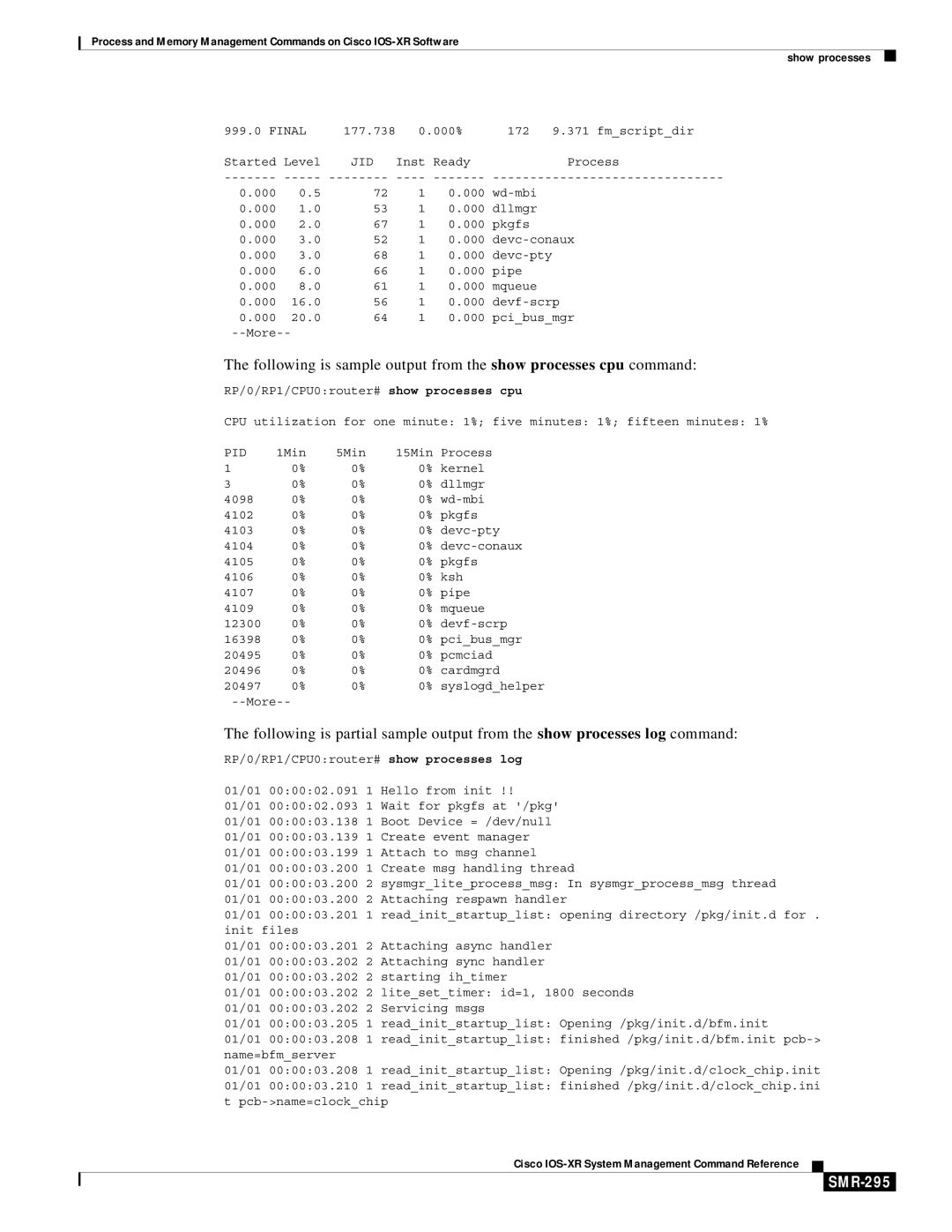 Cisco Systems SMR-273 manual SMR-295 