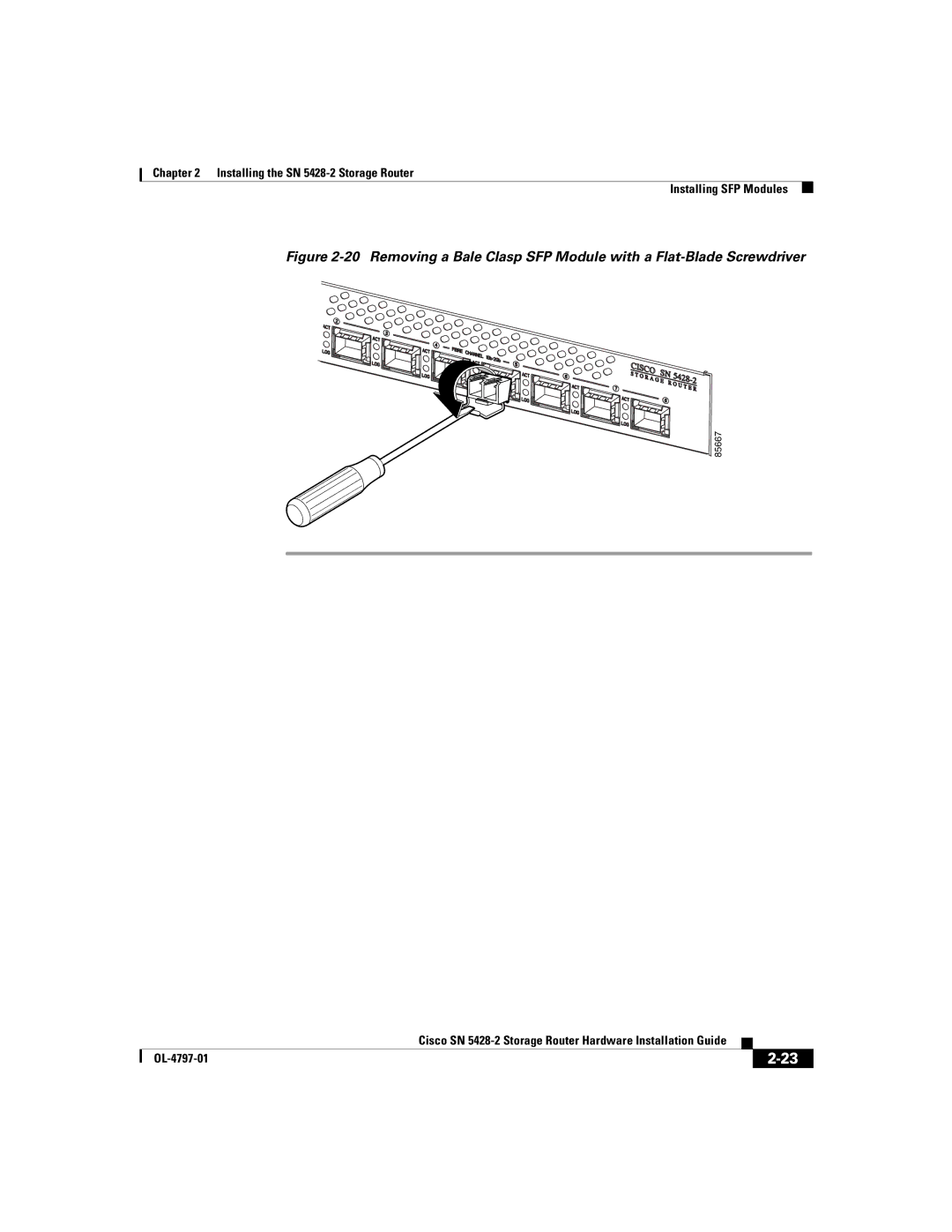 Cisco Systems SN 5428-2 manual 85667 