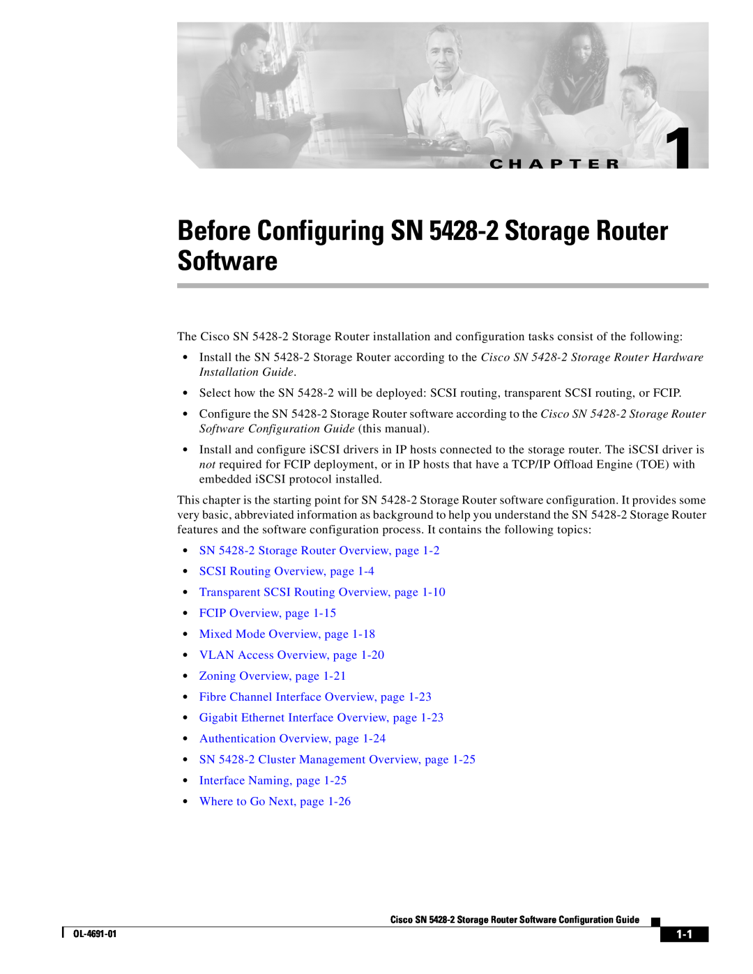 Cisco Systems manual SN 5428-2 Storage Router Overview, page SCSI Routing Overview, page, Authentication Overview, page 