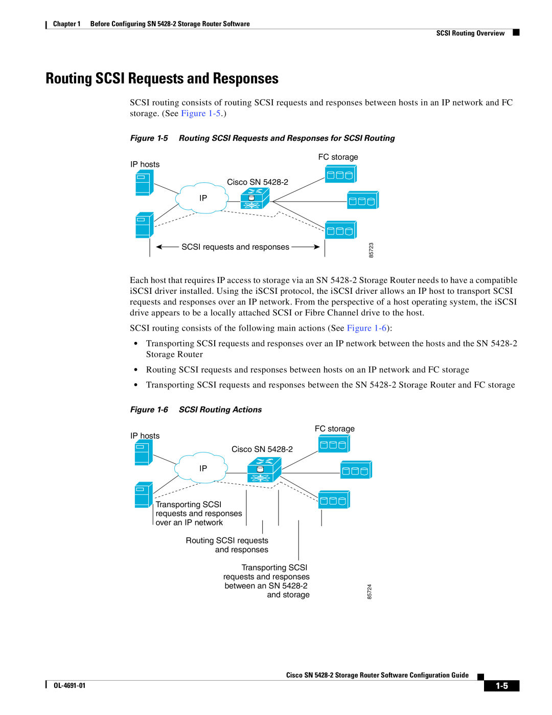 Cisco Systems SN 5428-2 manual Routing SCSI Requests and Responses 