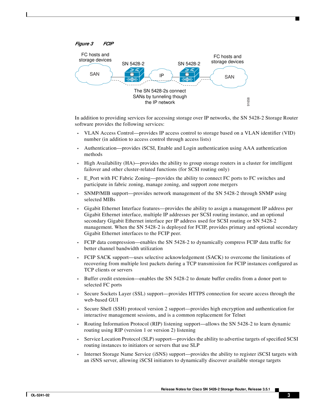 Cisco Systems SN 5428-2 manual Fcip 