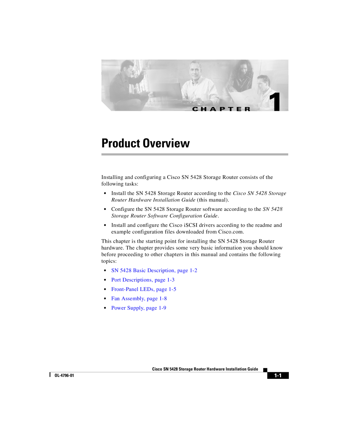 Cisco Systems SN 5428 manual Product Overview 