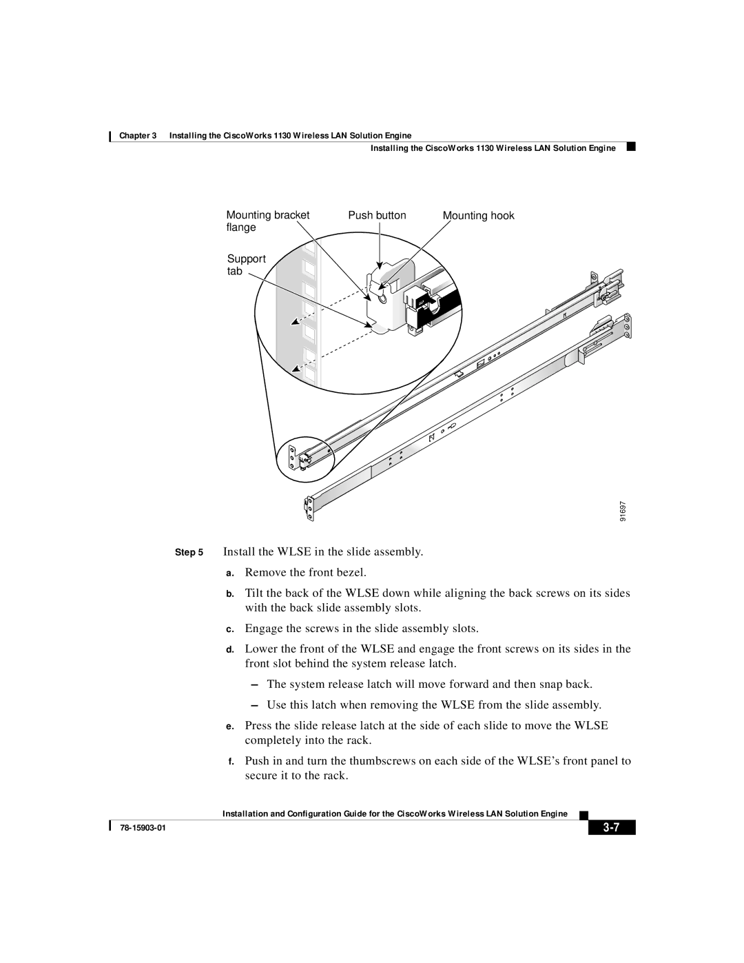 Cisco Systems SOFTWARE RELEASE 2.5 warranty Mounting bracket Push button 