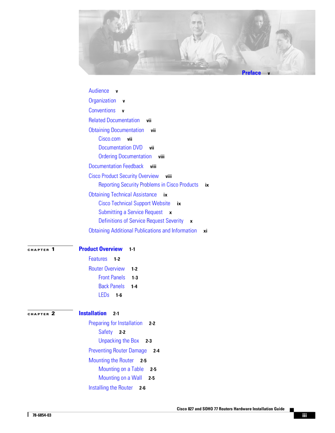 Cisco Systems SOHO 77 manual Preface 