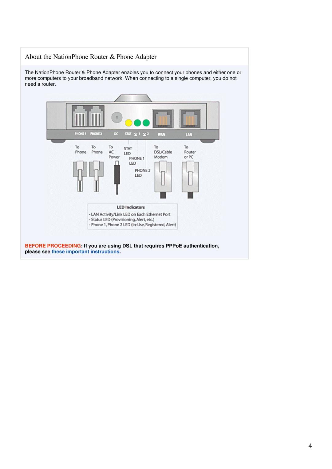 Cisco Systems SPA 2100 installation manual About the NationPhone Router & Phone Adapter 