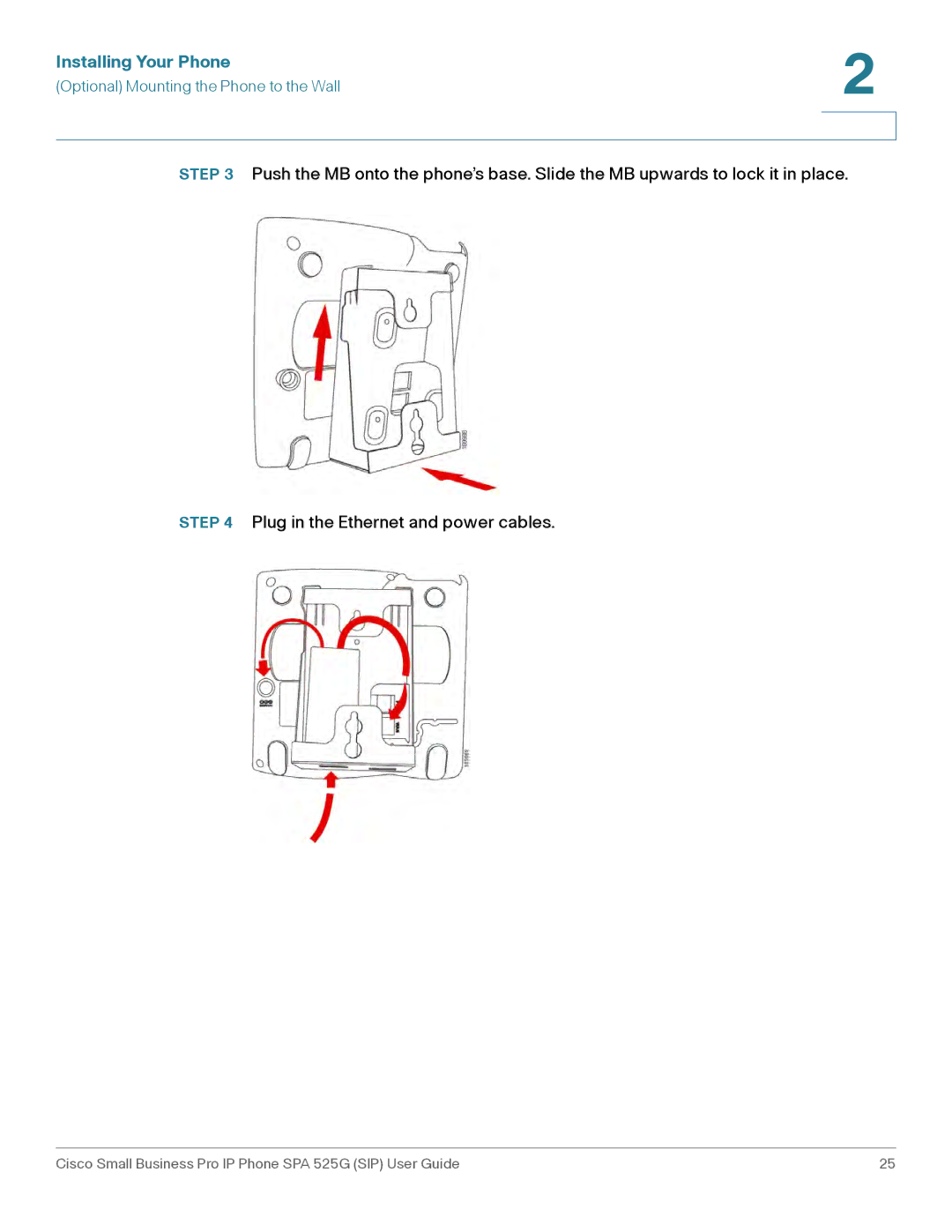 Cisco Systems SPA 525G manual Installing Your Phone 