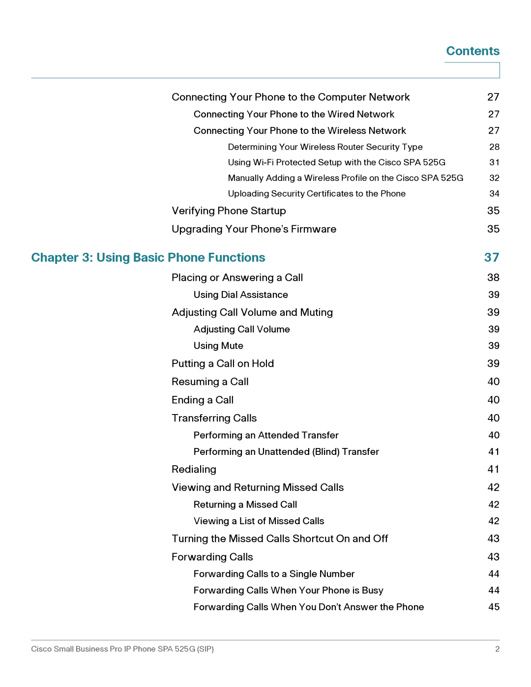 Cisco Systems SPA 525G manual Using Basic Phone Functions, Connecting Your Phone to the Computer Network 