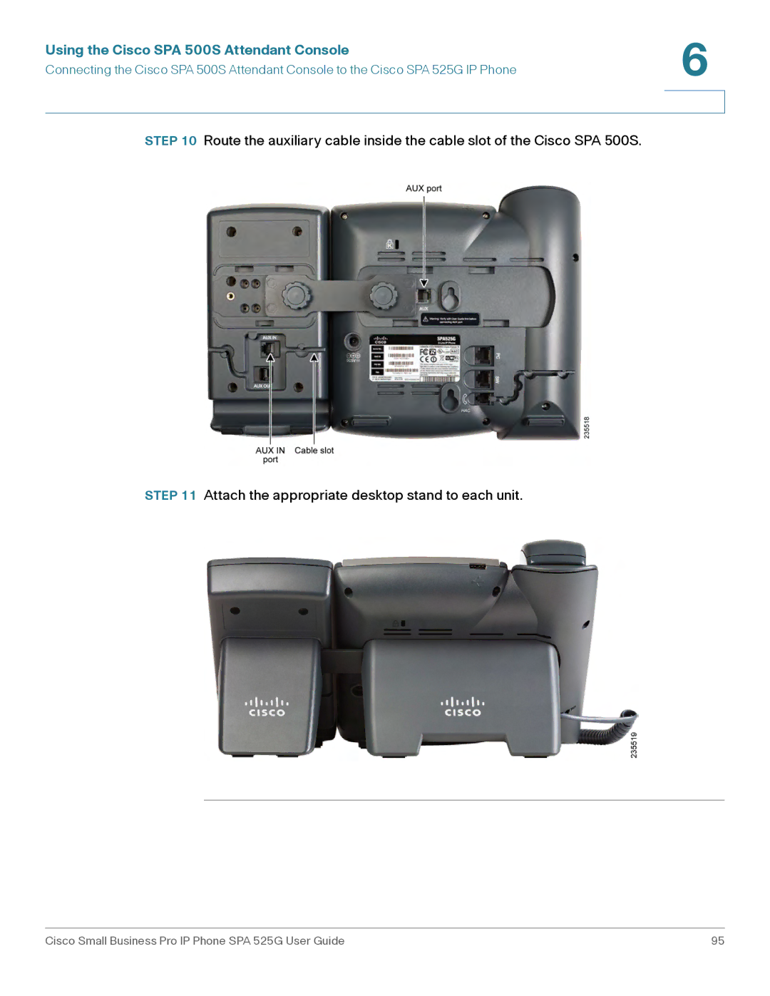 Cisco Systems SPA 525G manual Using the Cisco SPA 500S Attendant Console 