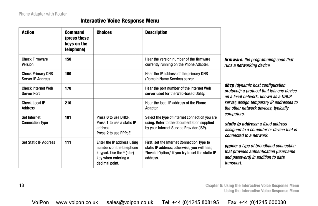 Cisco Systems SPA2102 manual Firmware the programming code that runs a networking device 