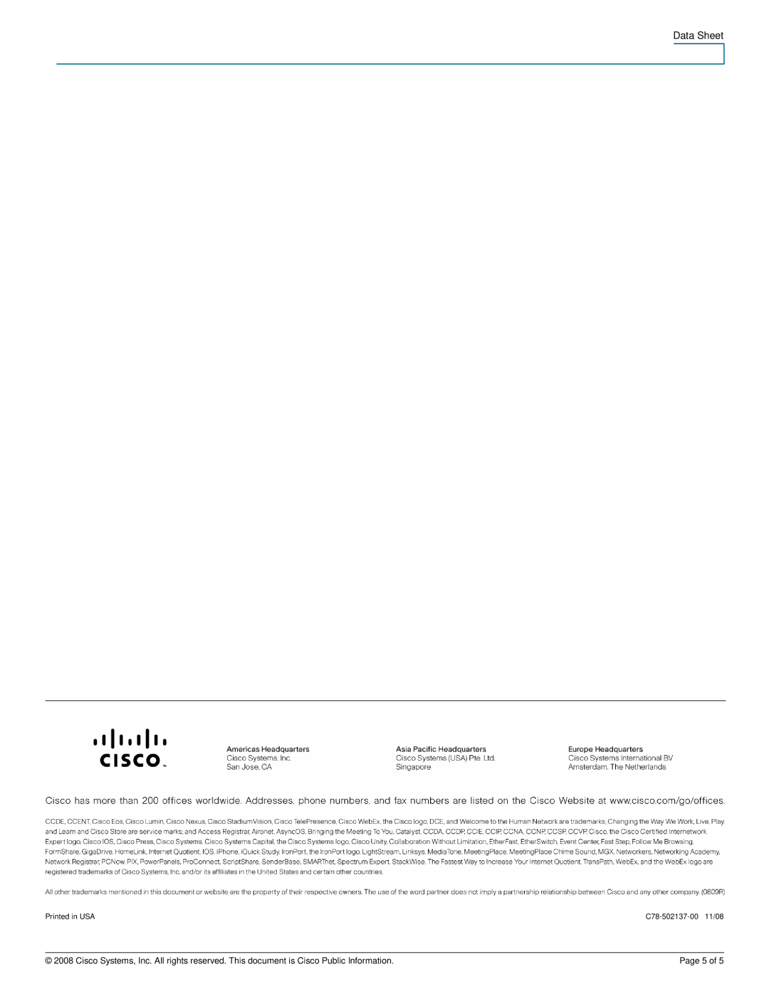 Cisco Systems SPA2102 manual C78-502137-00 11/08 