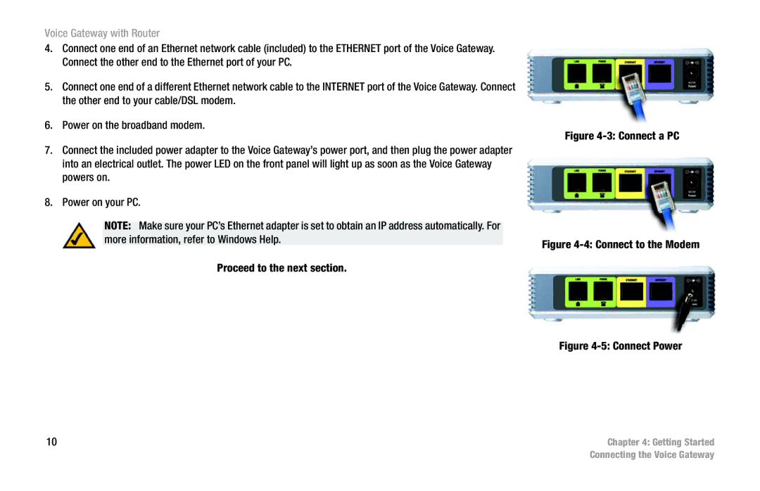 Cisco Systems SPA3102 manual Connect a PC 