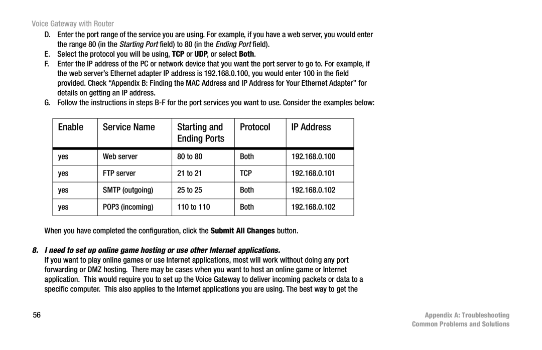 Cisco Systems SPA3102 manual Tcp 