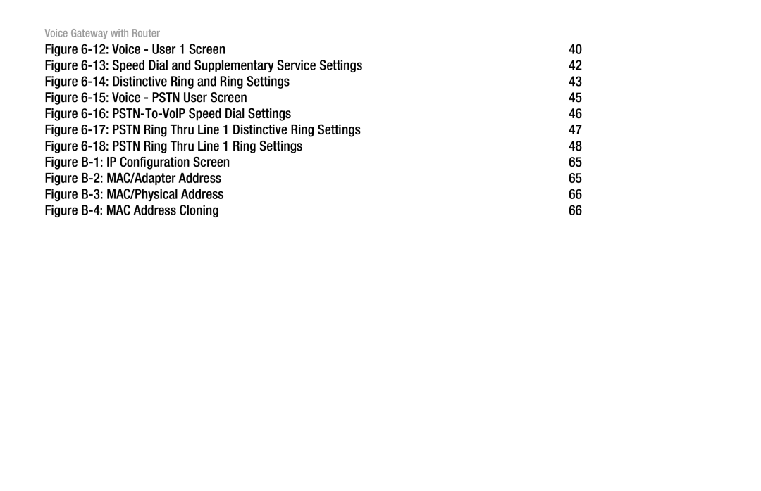 Cisco Systems SPA3102 manual Voice User 1 Screen 