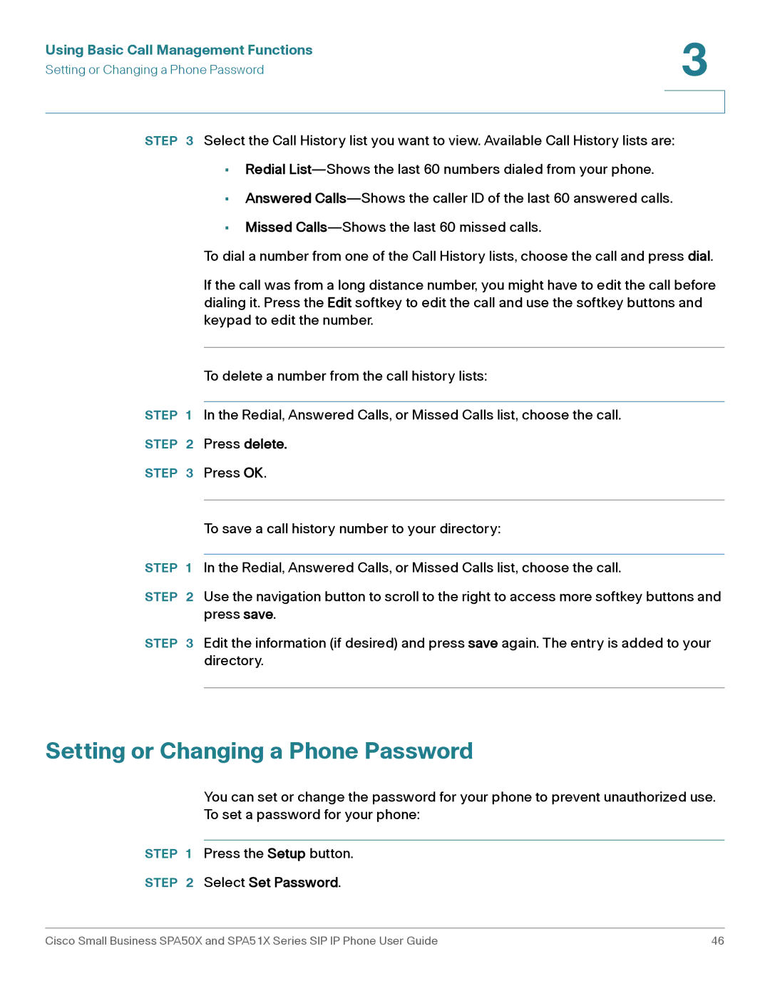 Cisco Systems SPA502G, SPA514G, SPA512G, SPA504G, SPA509G, SPA501G Setting or Changing a Phone Password, Select Set Password 