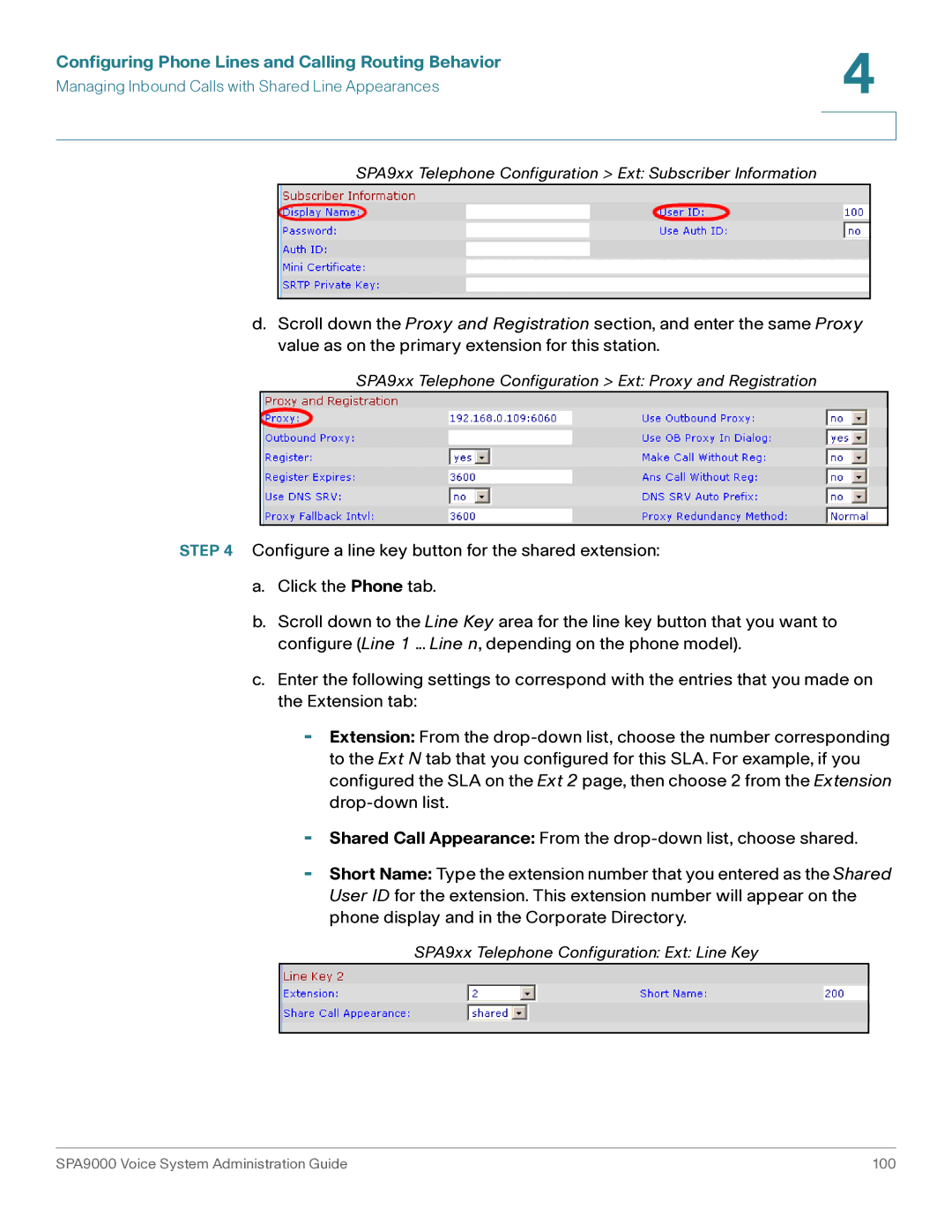 Cisco Systems SPA9000 manual SPA9xx Telephone Configuration Ext Subscriber Information 