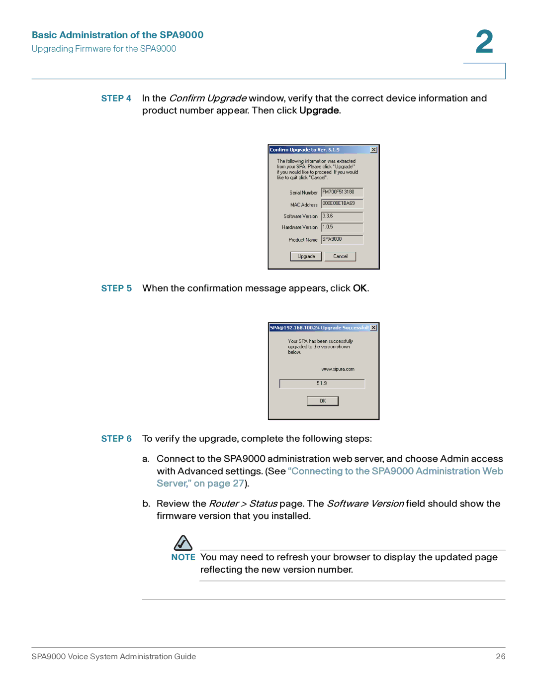 Cisco Systems manual Basic Administration of the SPA9000 