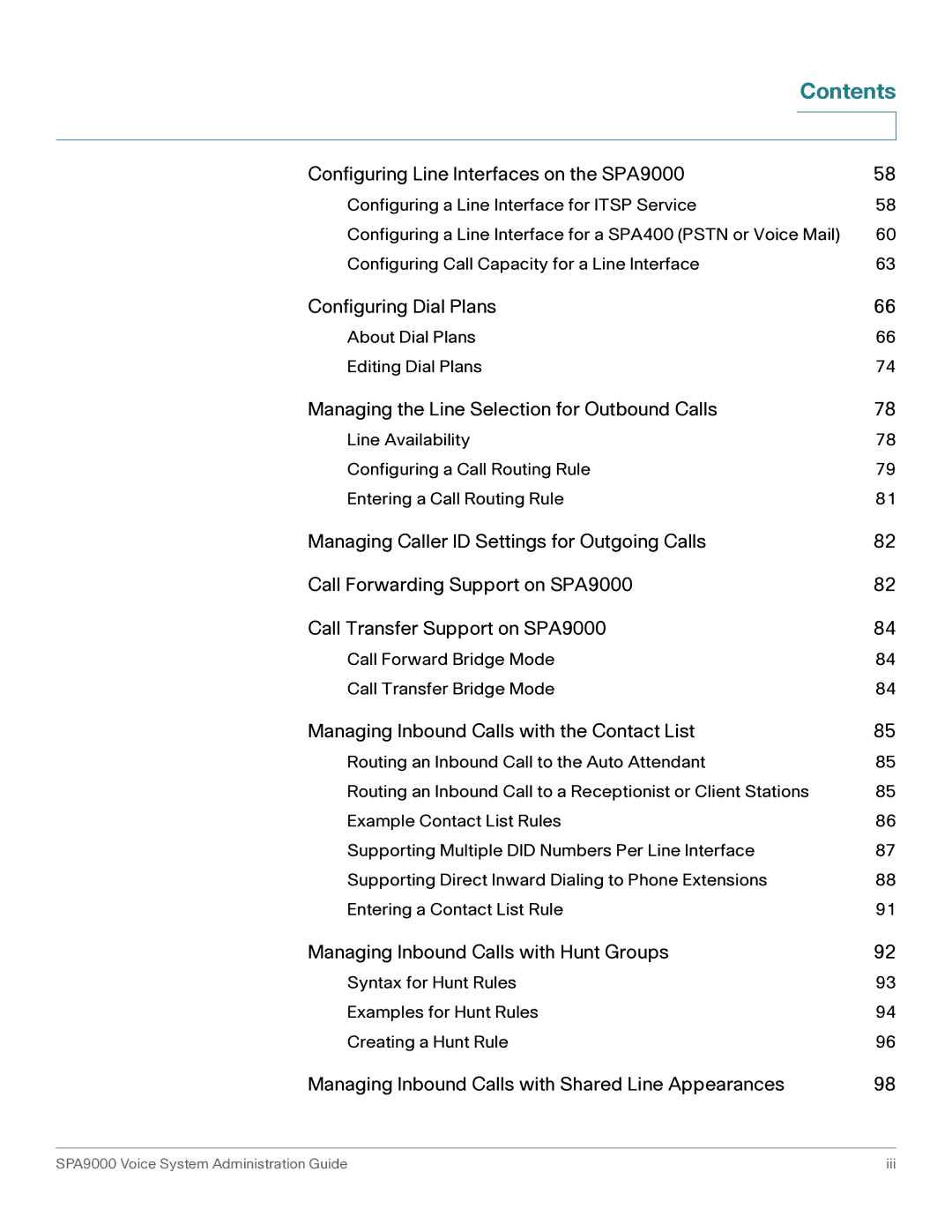 Cisco Systems SPA9000 manual Configuring Dial Plans 