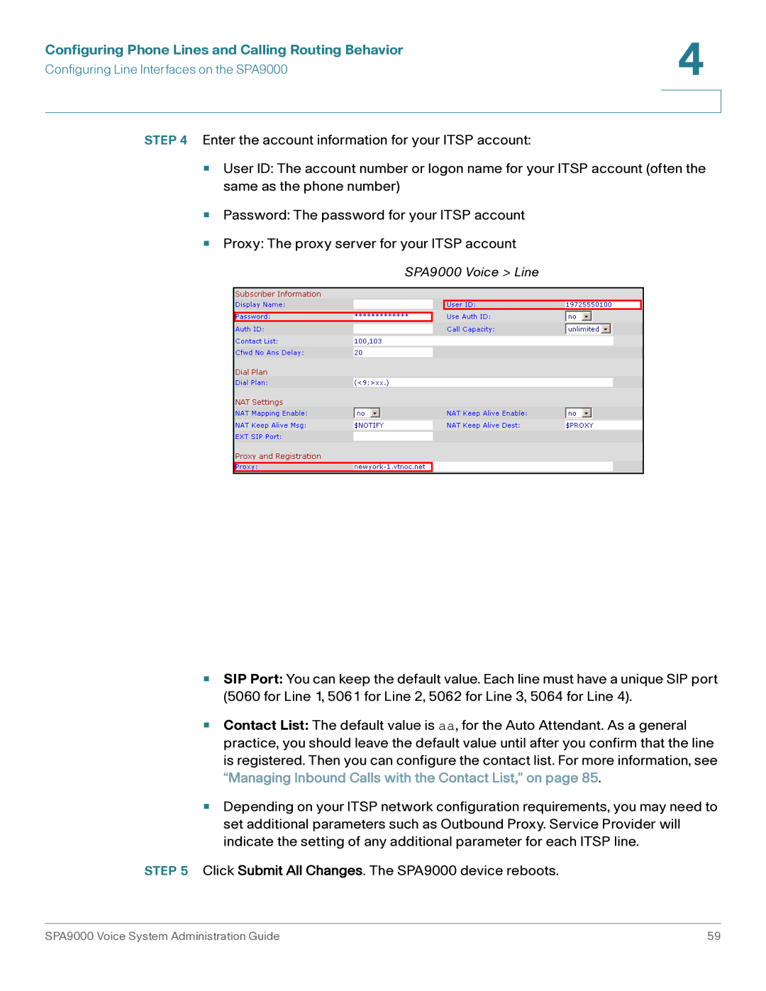 Cisco Systems manual SPA9000 Voice Line 