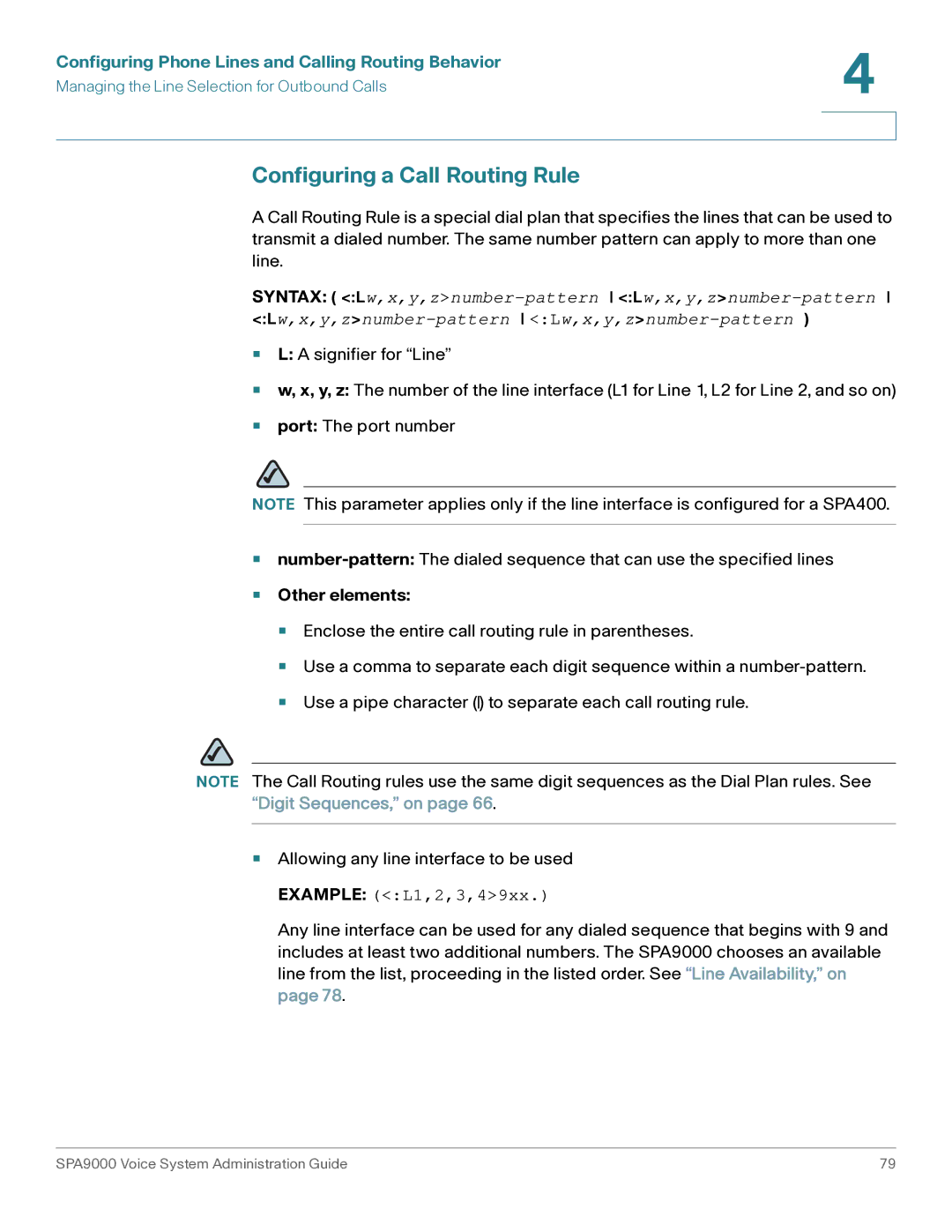 Cisco Systems SPA9000 manual Configuring a Call Routing Rule, Other elements 