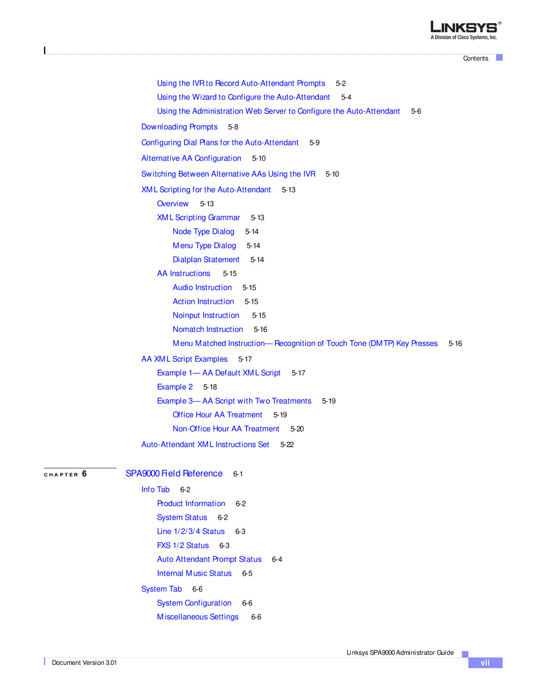 Cisco Systems SPA9000 manual Info Tab 