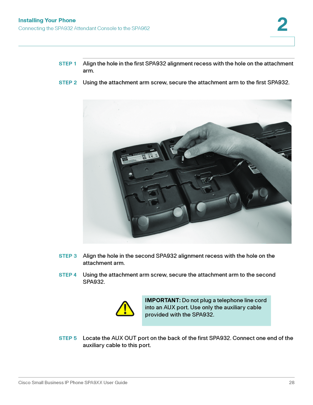 Cisco Systems SPA94X, SPA962, SPA92X manual Installing Your Phone 